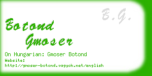 botond gmoser business card